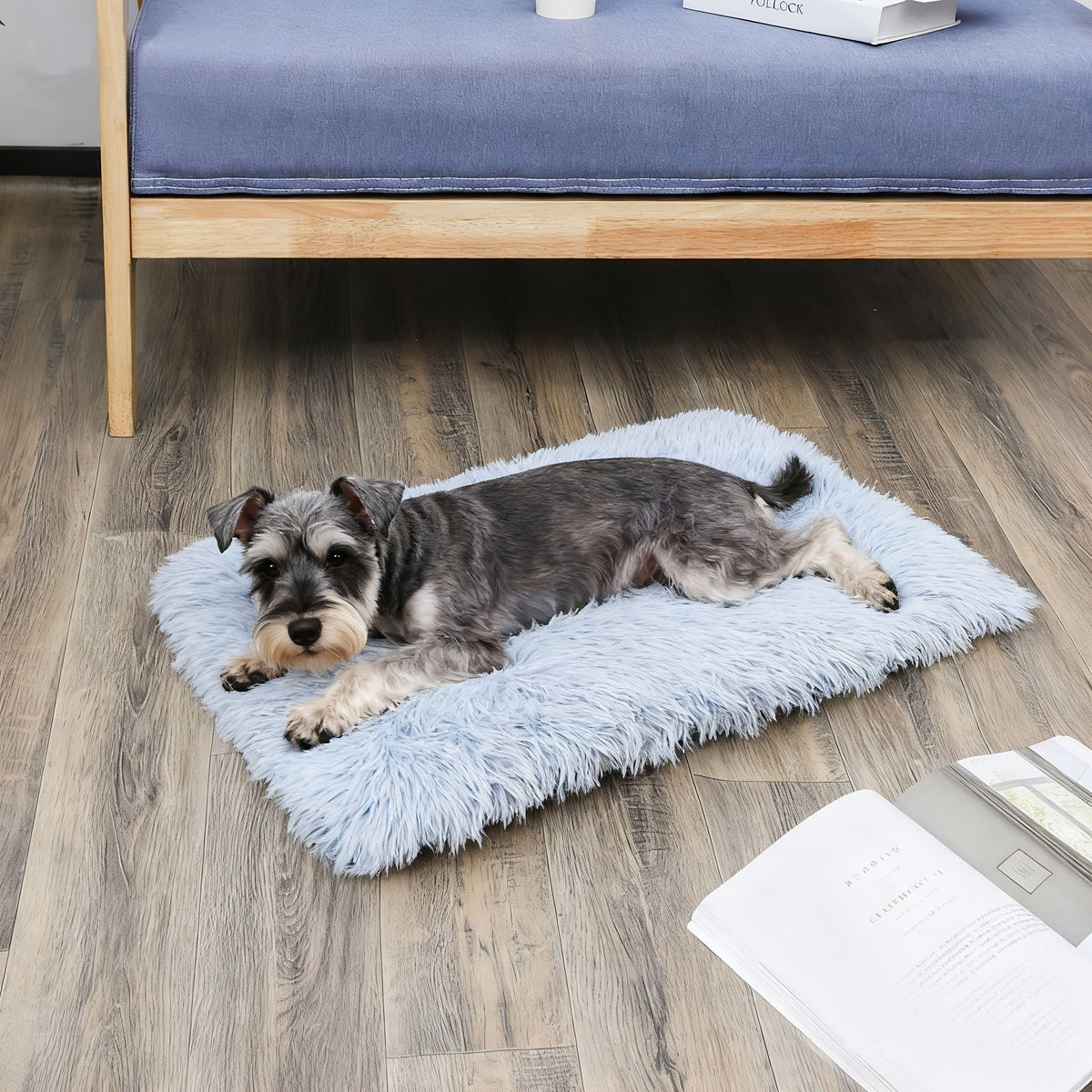 Fleece-Lined Dog Bed & Cat Mat | S, M, L, XL, XXL | Thickened Warm Washable Square Pet Bedding for All Breeds - product image 5