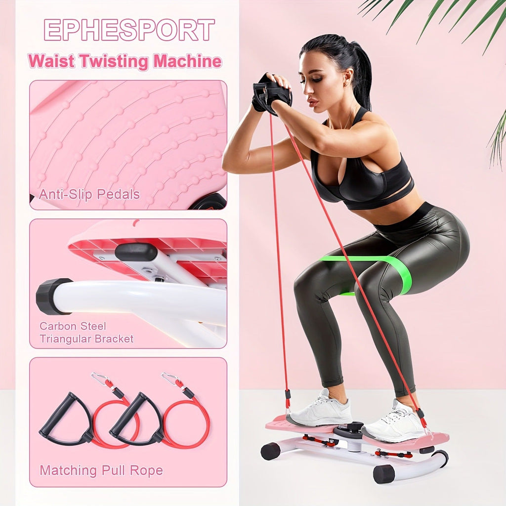 Waist Twisting Board Ab Twister for Home Gym | Track Time, Reps & Calories | Noiseless 360° Twist Exercise Machine with Digital Display, Figure-8 Resistance - product image 5