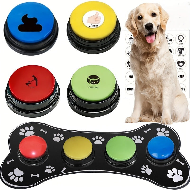 Pet Training Buttons with Mat, Recordable Dog Talking Button Set, Durable Easy-Clean, No Battery Required – Dog Communication Buttons for Talking - product image 4
