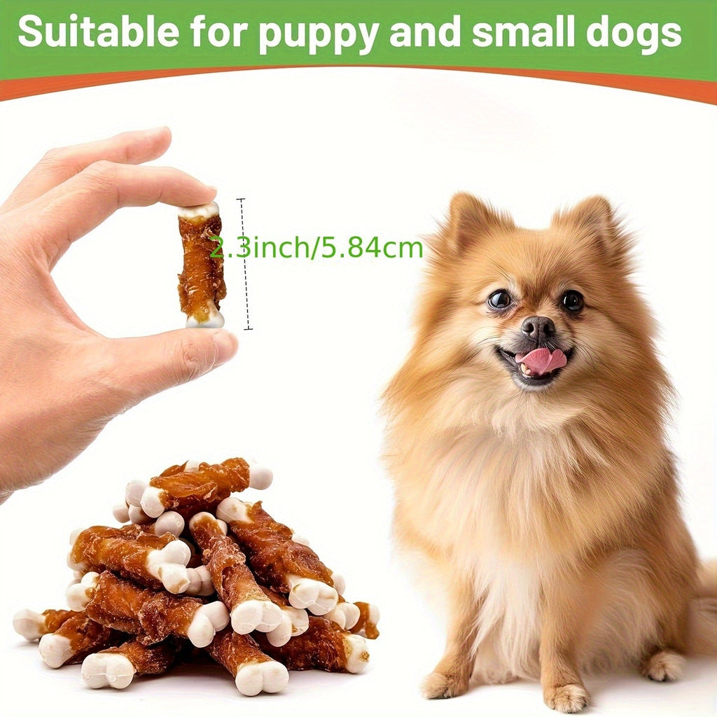 Natural Duck Calcium Bones & Dried Chicken Breast, High Protein Digestible Chewing Rewards for Small Medium Large Dogs, Healthy Training Treats 203g – Duck - product image