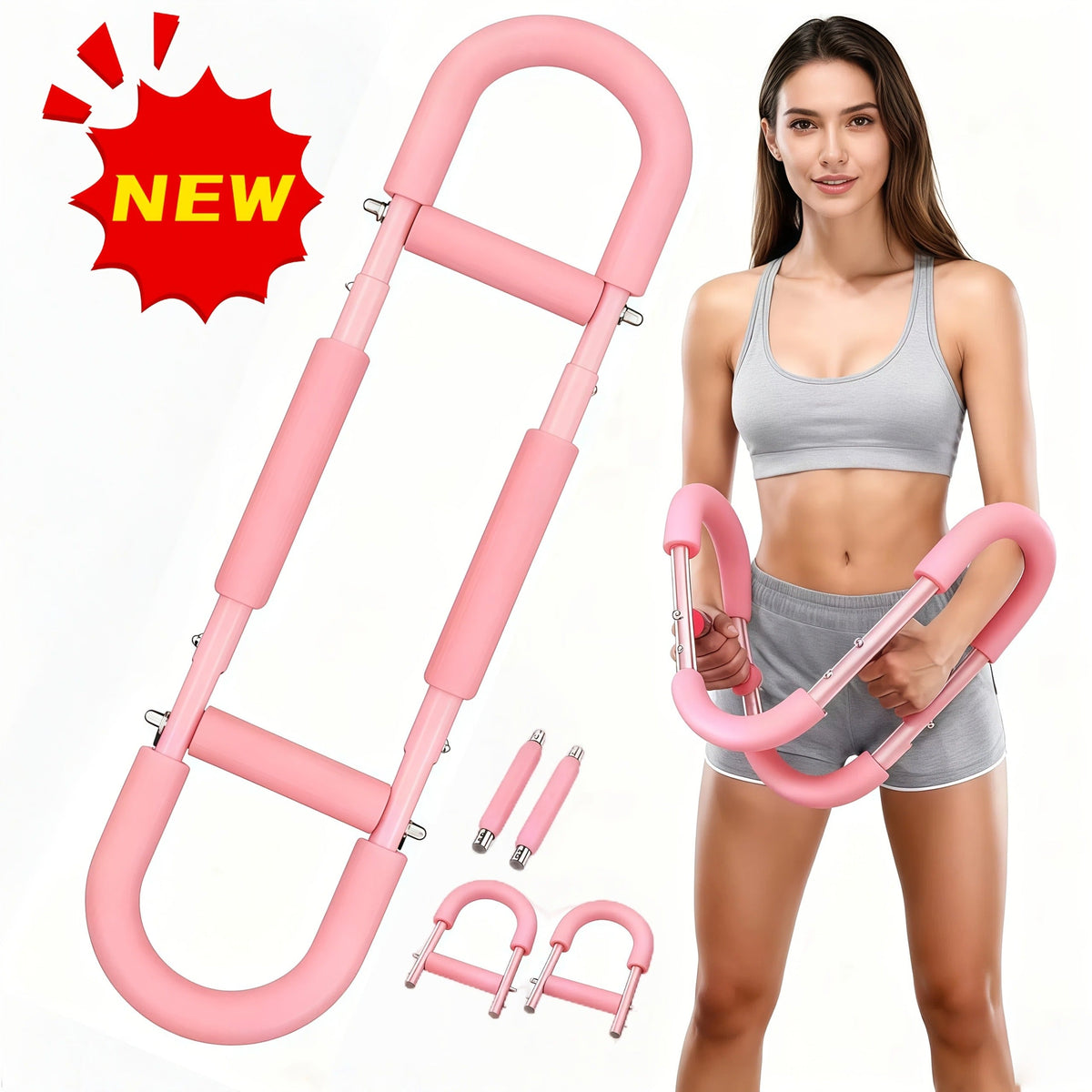 Arm Strength Trainer Three-Bar Chest Expander | Adjustable Multi-Level Resistance | Portable Detachable Forearm & Chest Workout Device for Home Gym | Strength - product image 5