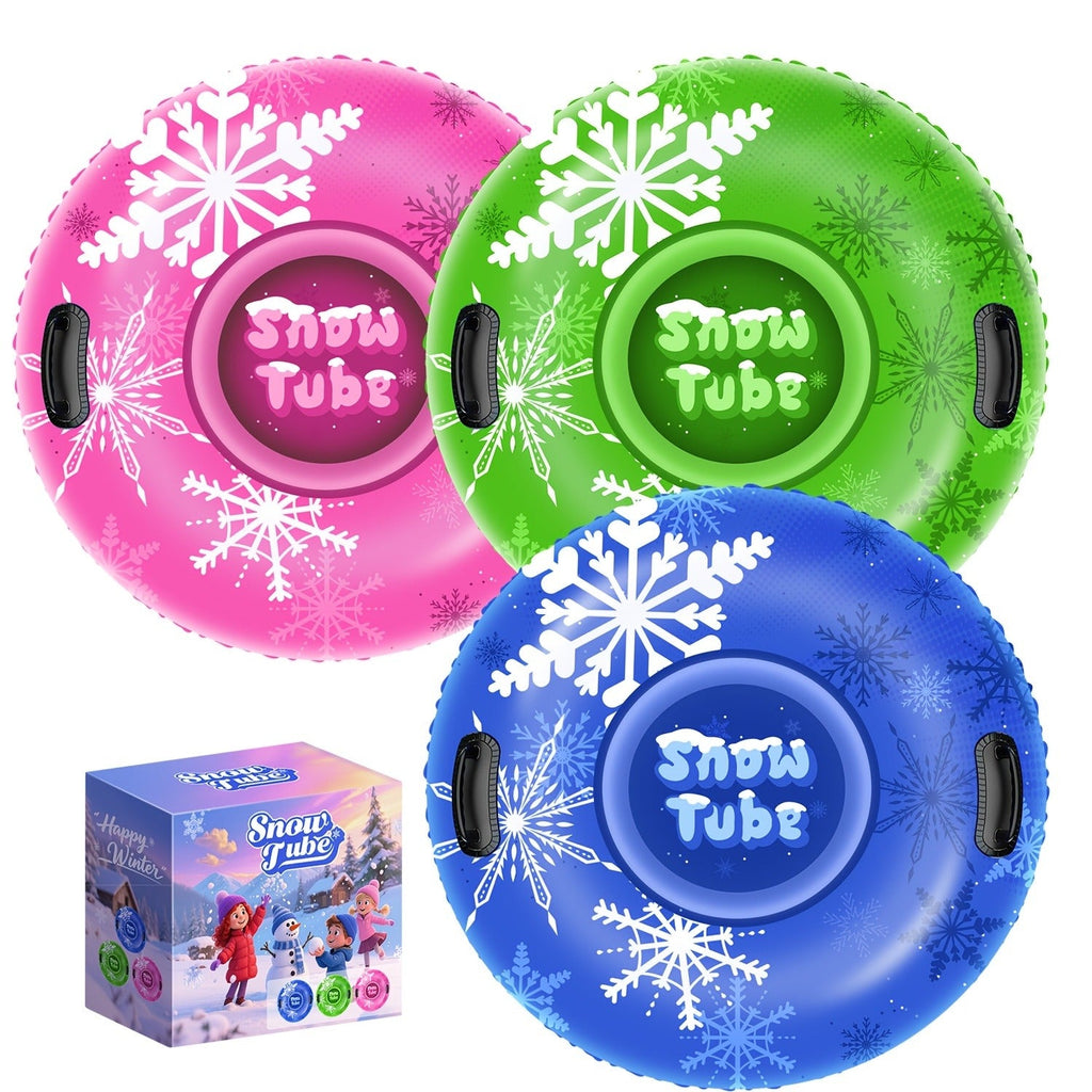 Triple-Layer PVC Snow Tubes 36 & 40 Inch, 220 lbs Capacity, 3-Layer Airlock Valve, Non-Slip Thickened Base & Embossed Handles for Ski Resort & Outdoor Winter - product image 5