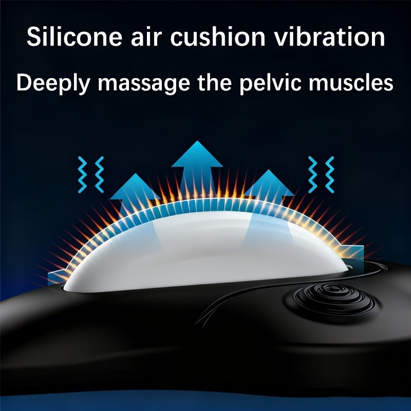 6 Vibration Modes, Wireless Rechargeable, Hip & Leg Muscle Training for Men Women, Home Gym Office Use | Pelvic Floor Trainer Electric Massage Cushion