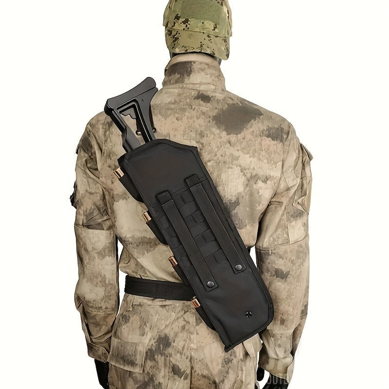 Tactical Shotgun Holster with MOLLE System | 19" 600D Oxford Cloth, Adjustable Strap & Shell Loops, Lightweight Hunting & Shooting Scabbard for Tactical Vests - product image 7