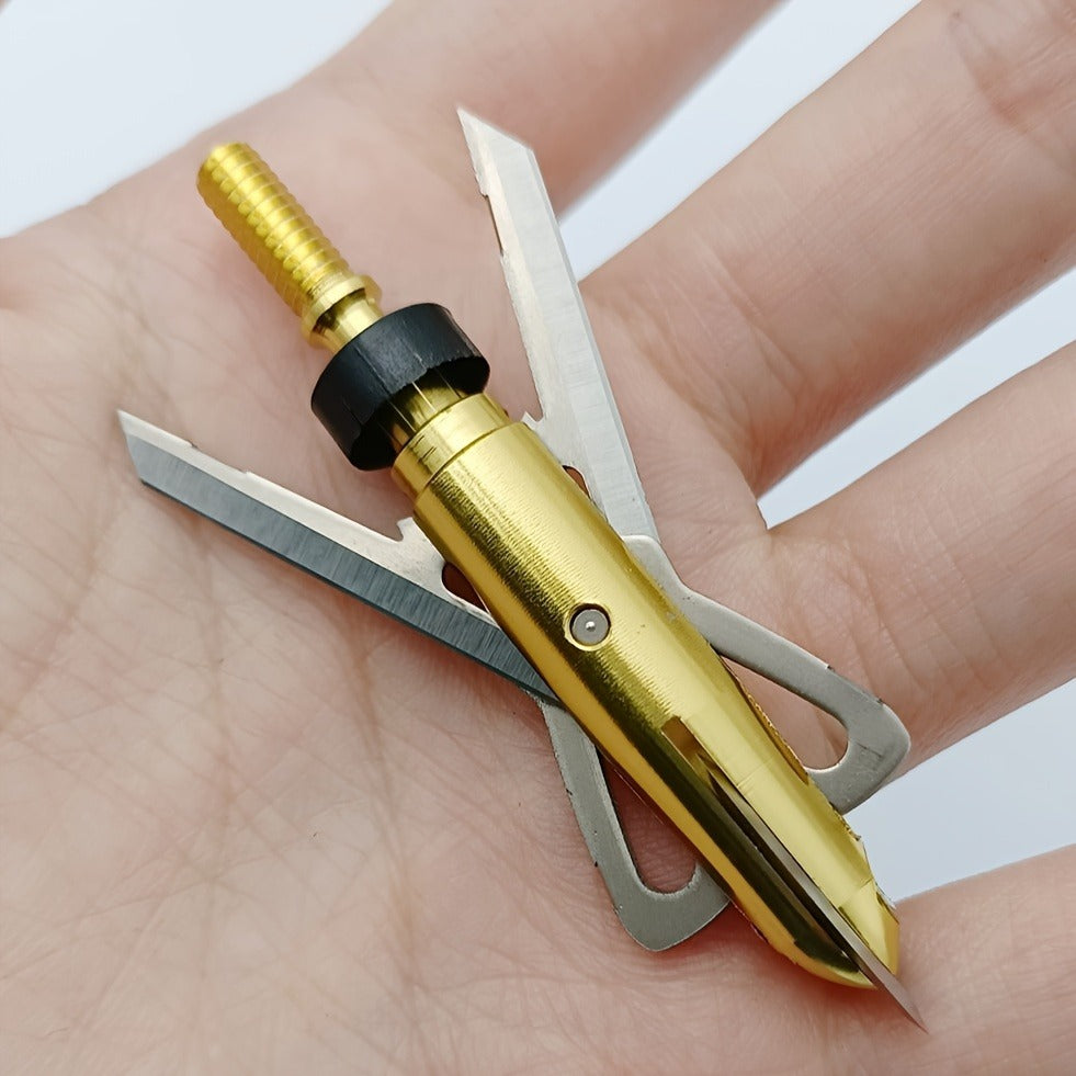 2-Blade Stainless Steel Archery Arrow Tips with Ferrule Alignment Technology, 2.34" Cutting Diameter, Compatible with Crossbow & Compound Bow for Deer Hunting - product image 4