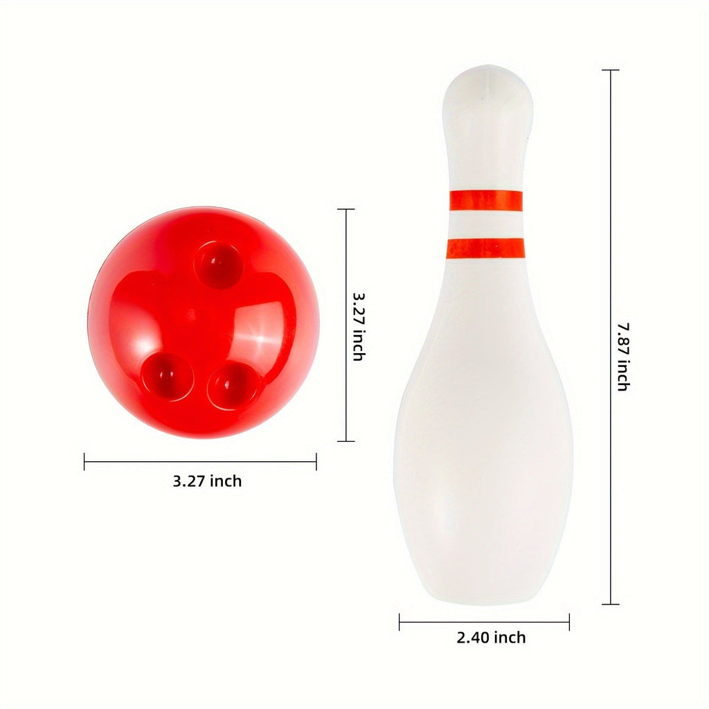 10 Pins & 2 Balls Indoor Outdoor Game Boys Girls Birthday Gift – Glow in the Dark Bowling Set for Kids