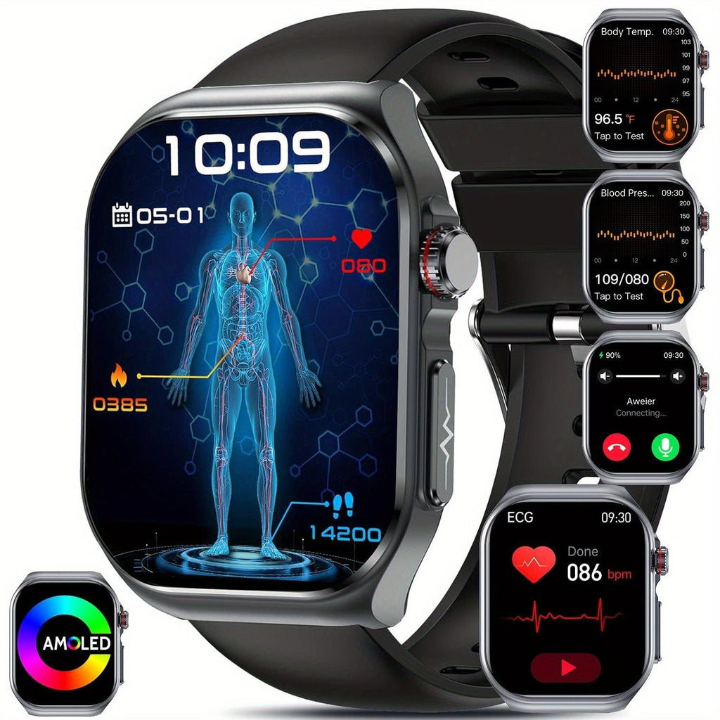 Smartwatch 2.04" Display – Bluetooth 5.3 Calling – 530mAh Battery – NFC – Multi-Sport Modes – Voice Assistant – Menstrual & Weather Forecast – SOS – Magnetic - product image 4