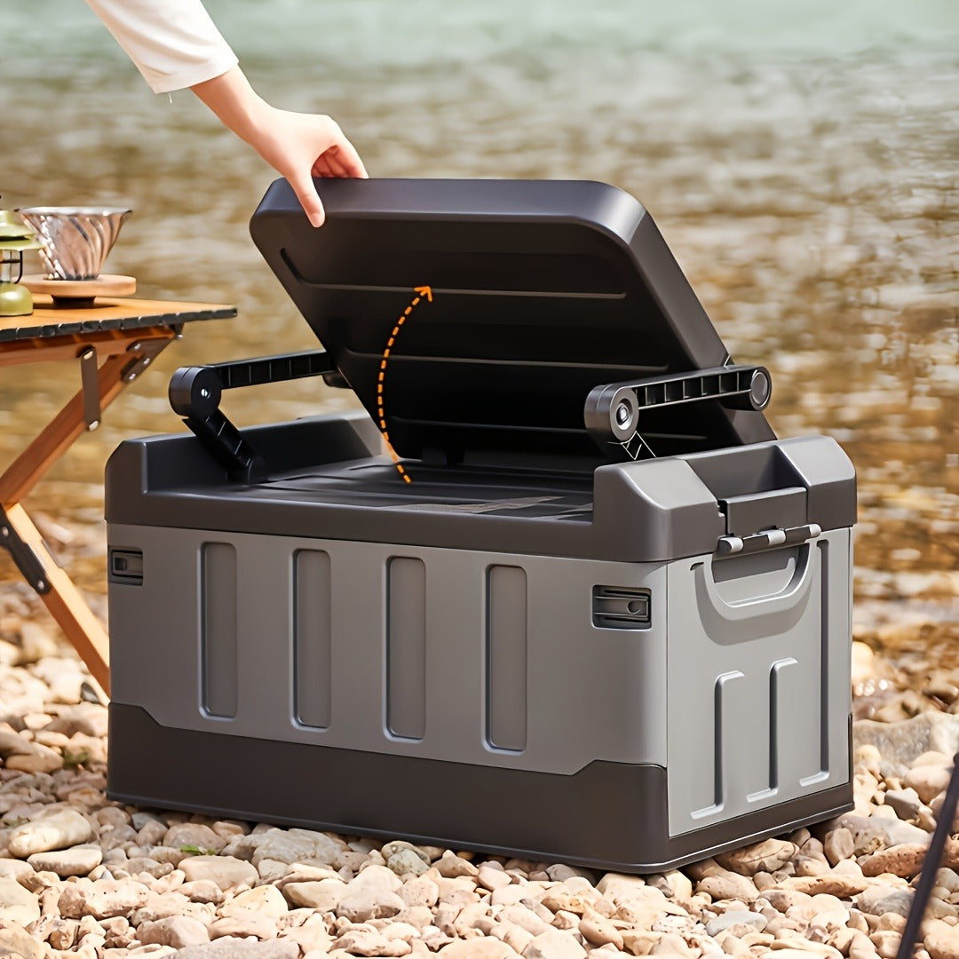Foldable Outdoor Fishing Seat, Lightweight Ergonomic Design for Hiking, Travel, Car Trips & Outdoor Adventures, Optional Waterproof Bag Included – Portable Camping Stool with Backrest & Storage Compartments
