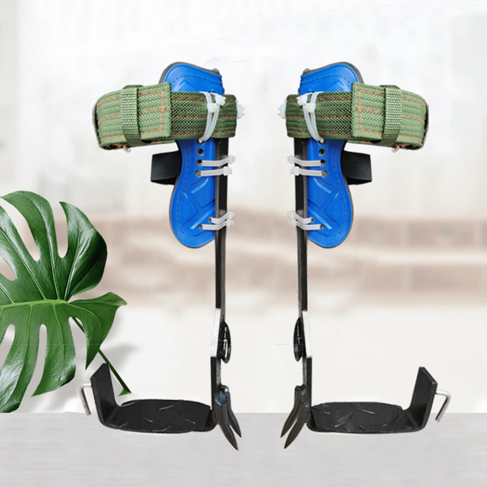 Tree Climbing Spikes Gear Set with Ankle Straps Travel-friendly Climbing Tools for Tree Maintenance Fruit Harvesting Hunting Observation Outdoor Work