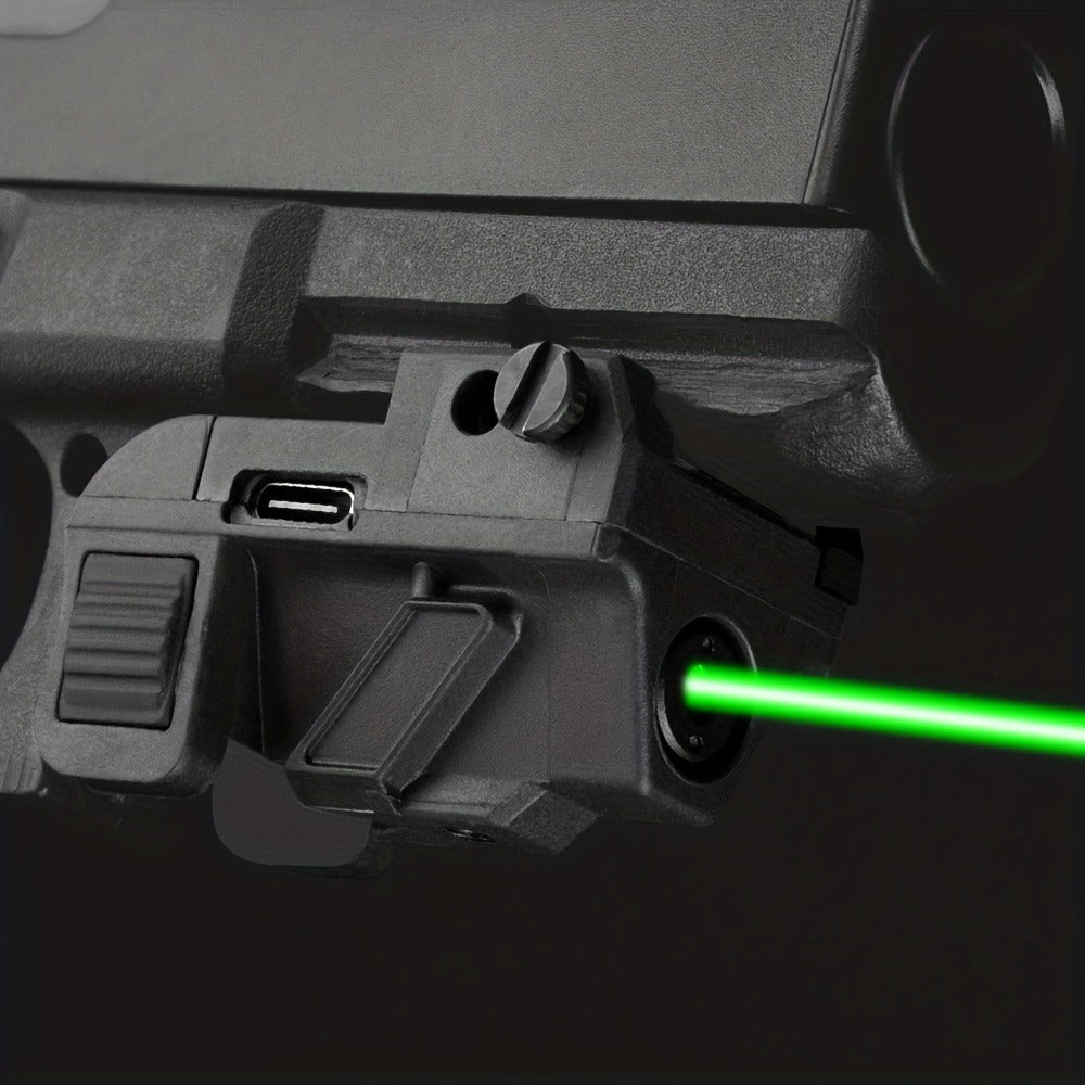 Green Red Blue Laser, CNC Aluminum, Low Profile, USB Rechargeable, 5-Hour Runtime, Fits Space-saving & Full-Size Handguns | Laser Sight for Picatinny Rail Pistols
