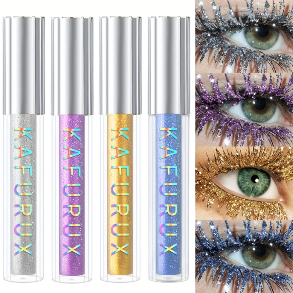 Colored Mascara Set 4pcs for Women — Vibrant Silver Blue Yellow Purple Curling Long-Lasting Formula, Highly Pigmented Bold Eye Makeup for Daily Wear Clubbing Festival Party Looks - product image 5
