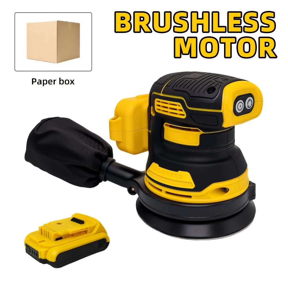 Cordless Orbital Sander Compatible with DeWalt DCB Battery – 5-Inch Brushless Motor Variable Speed Palm Sander with 30pcs Sandpapers & Dust Collection Bag for Woodworking - product image 4