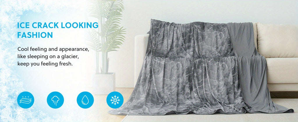 Cooling Blanket Summer Quilt - Breathable Moisture-Wicking Thin Blanket 30% Polyester 70% Nylon, Physical Cooling for Bedroom Office Dorm, Tie-Dye & Pattern Designs - product image 27