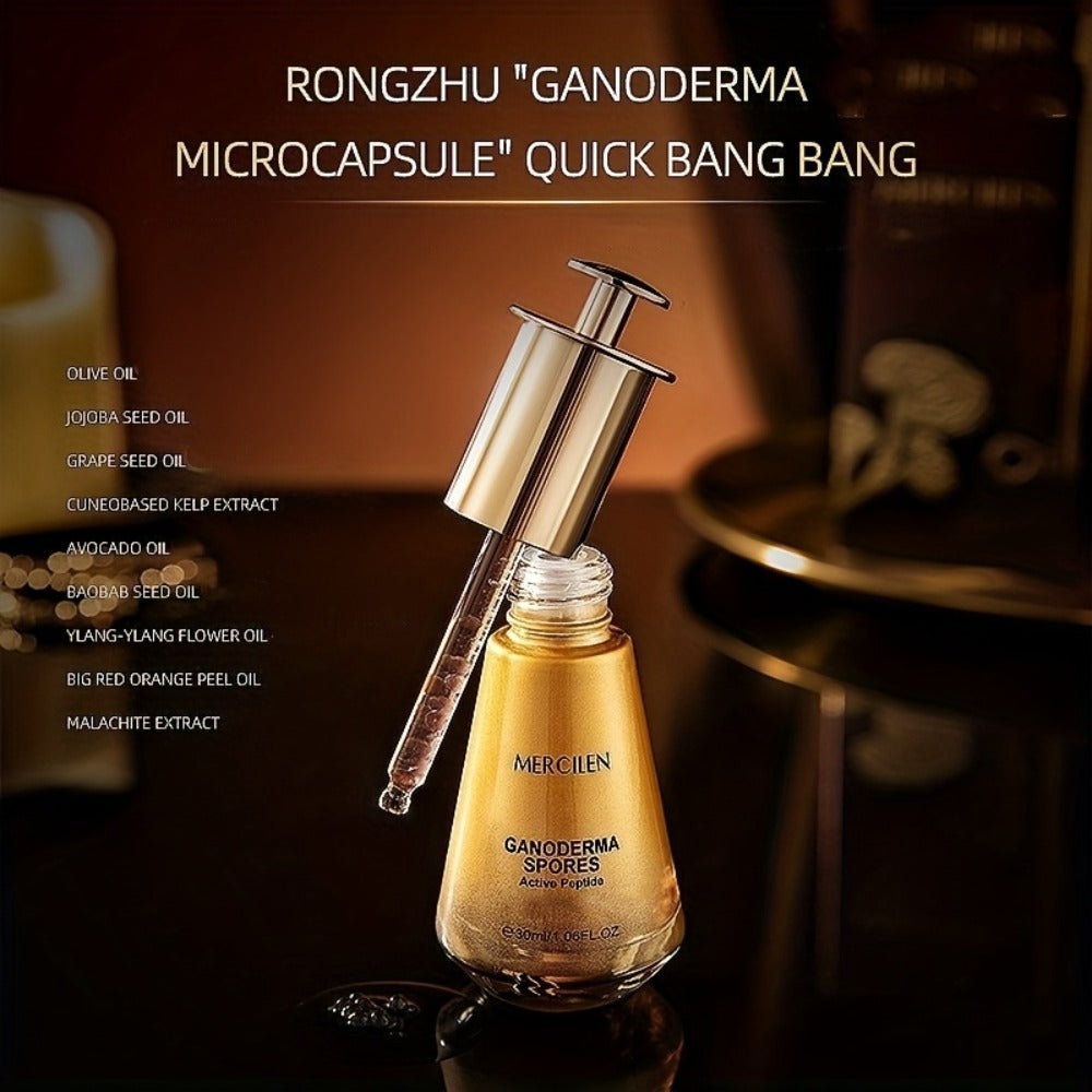 Collagen Peptide Face Oil with Ganoderma Spores & Mushroom Extract — Anti-Aging Firming Brightening Serum Oil for Radiant Youthful Skin All Skin Types - product image 3