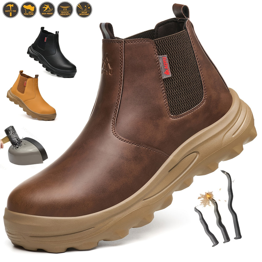 Men's Work Shoes, All-Season Labor Shoes, Work Boots, Comfortable Fabric Insoles, Casual Outdoor Sneakers, Construction Boots - product image