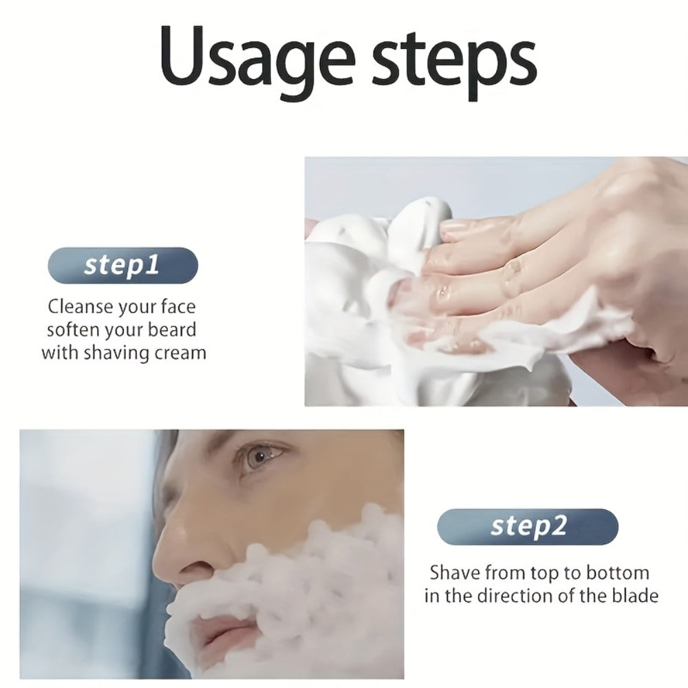 Safety Razor for Men 7-Layer Progressive Blades — Non-Slip Stainless Steel Handle Classic Double Edge Razor for Beard & Mustache Grooming, 1 or 2 Handle + 15–36 Blade Pack Options - product image 2