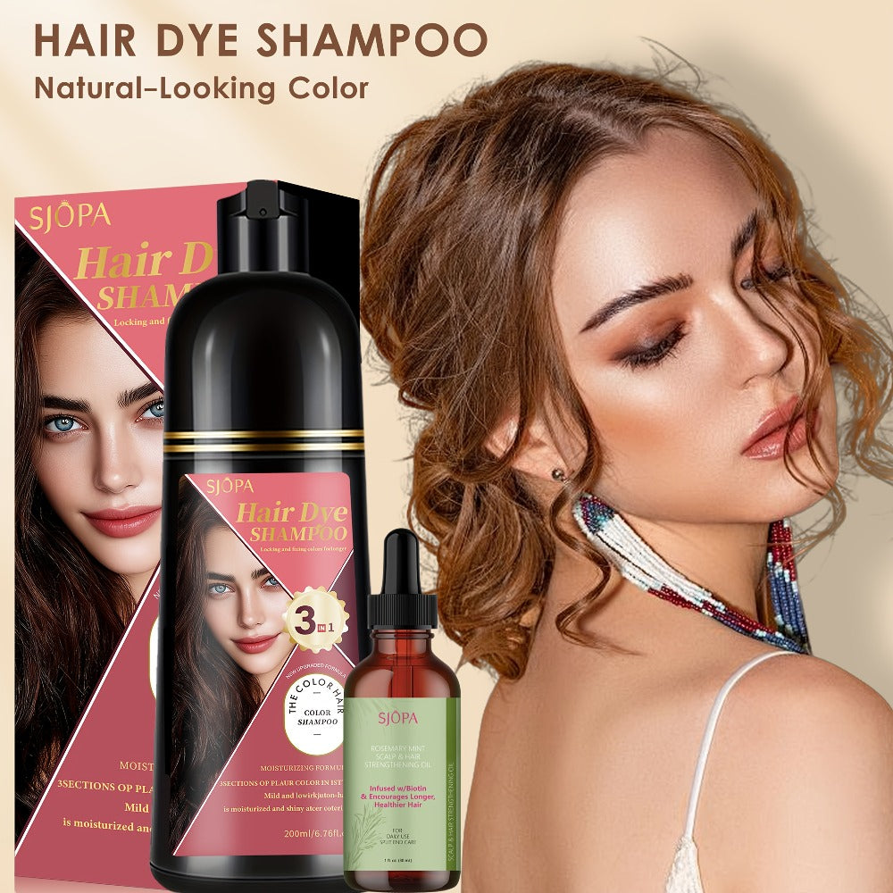 Hair Color Dyeing Shampoo 3-in-1 with Plant Squalane & Glycerin — Colors, Conditions & Cleanses in One Wash | No Developer Needed | 10 Shades | Easy At-Home Hair Coloring for Women - product image 2