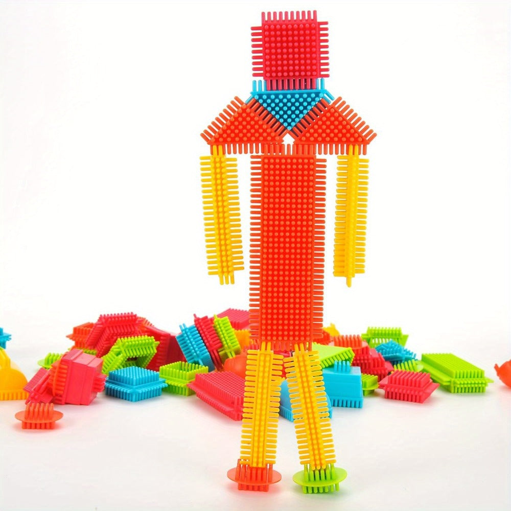 Soft Interlocking Brush Building Set, Sensory STEM Learning Toy for Kids Ages 2 3 4 5, Creative Open-Ended Educational Gift for Boys & Girls, Birthday - product image 18