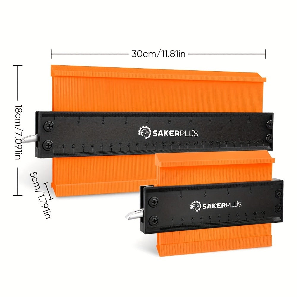 Contour Gauge Profile Tool with Lock – 6 Inch & 11 Inch Shape Duplicator for Flooring, Tile, Woodworking, Carpet Cutting & Irregular Shape Tracing - product image 4