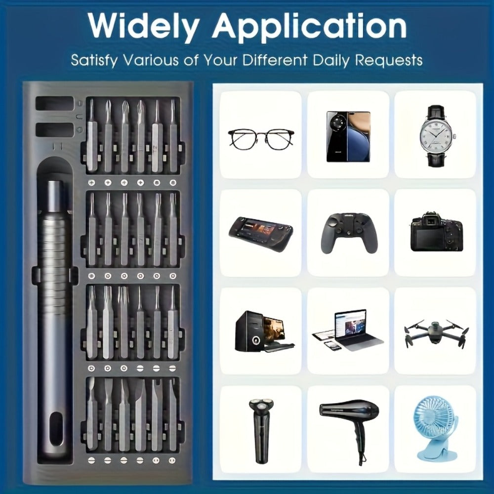 Precision Screwdriver Set 25PCS – Flat Head & Phillips Bits | Ergonomic Grip | All-in-One Kit for Electronics, Smartphones, Watches, Glasses & Jewelry Repair | Compact & Portable | - product image 4