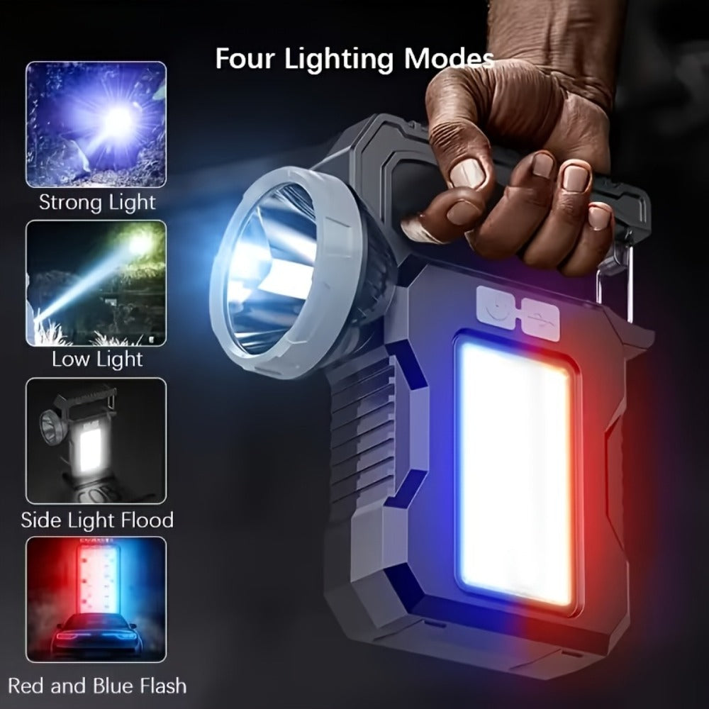 Solar Flashlight USB Rechargeable Ultra-Bright LED | 4 Lighting Modes Portable Solar Torch with Battery Indicator | Camping Hiking Emergency Night Fishing Outdoor Gift - product image 7