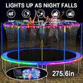 Solar LED Trampoline Lights 50 100 LEDs Colorful Rope Lights 8 Modes IP65 Waterproof Fits 8-16 Ft Trampolines Outdoor Safety Glow Night Light Kids Adults - product image 24