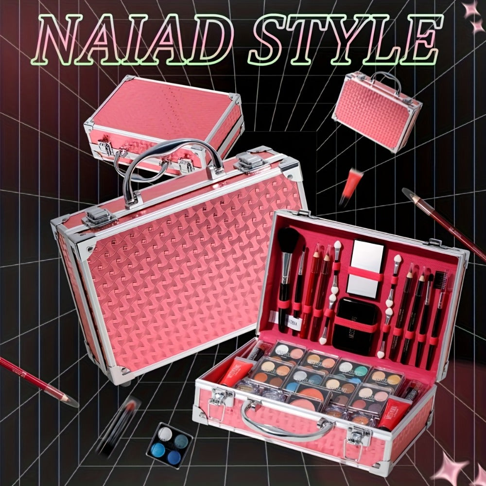 56 Piece Makeup Kit Full Face Set Eyeshadow Lipstick Blush Lip Gloss Eyebrow Pencil Glitter Brushes for Women Beginner Wedding Stage Holiday Gift - product image 2