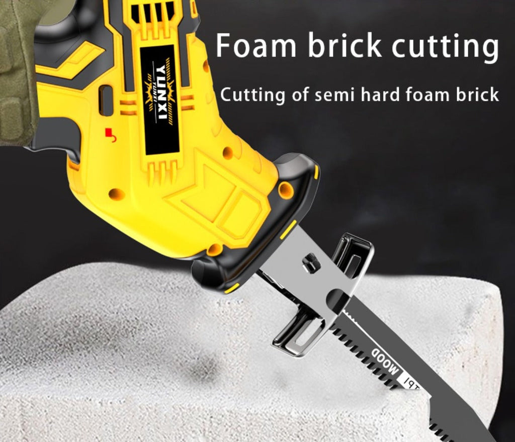 Cordless Reciprocating Saw - Electric Reciprocating Saw with Safety Lock, Large Capacity Battery & Charger, Variable Speed for Wood, Metal & Demolition Cutting, DIY Home Renovation - product image 14