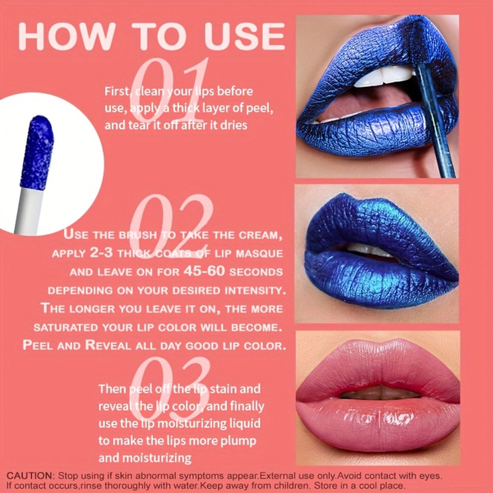 Bold Blue Matte Lip Gloss Set 3pcs Waterproof Long-Lasting Smudge-Proof Liquid Lipstick – Electric Blue Cobalt Shades Vegan Hypoallergenic Formula All Skin Tones Festival Makeup Wo - product image 8