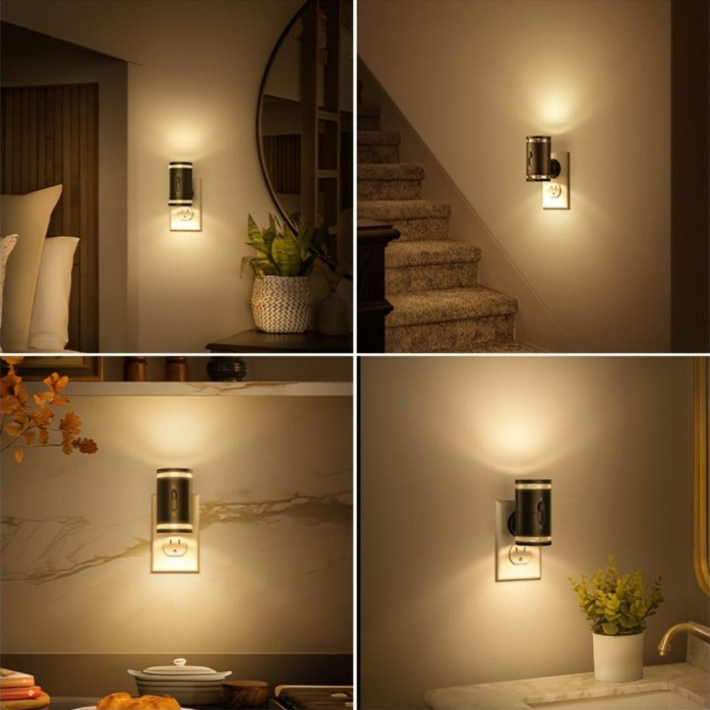 LED Night Light Plug In Dusk to Dawn Sensor – 5-120LM Adjustable Brightness, 3 Color Temperatures, Modern Plug-In Night Lights for Hallway, Bedroom, Staircase, Bathroom & Toddler R - product image 18
