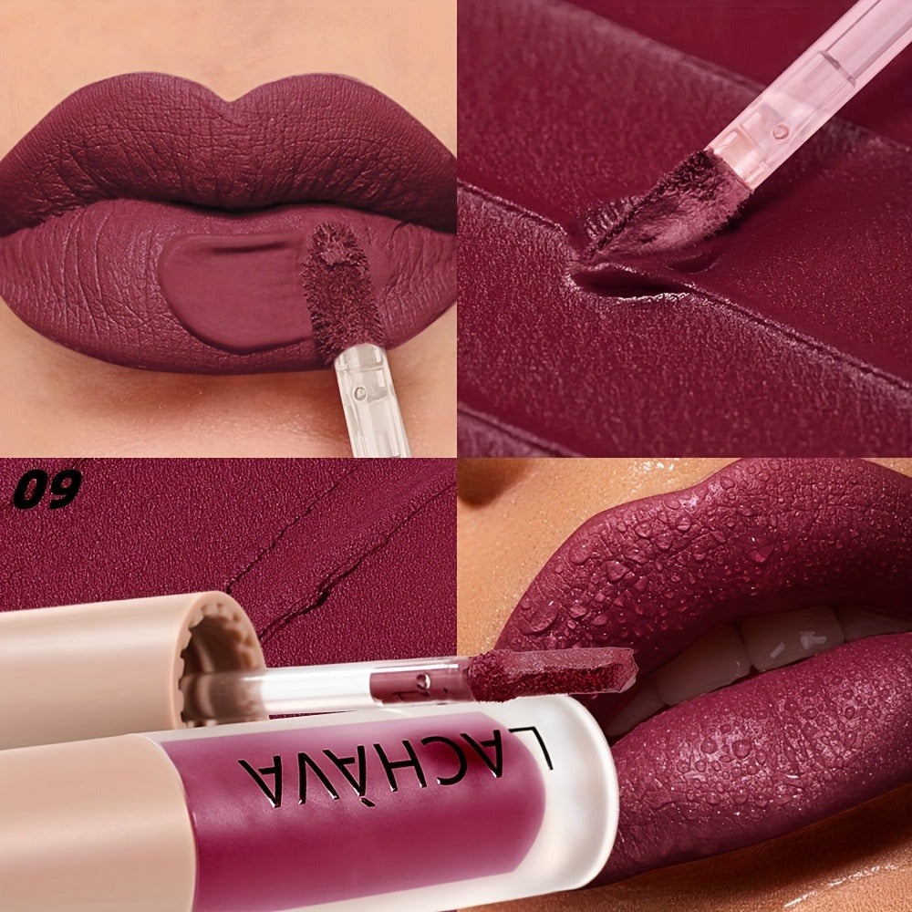 Matte Liquid Lipstick for Women — Velvet Soft Non-Drying Waterproof Long-Lasting Formula, Highly Pigmented Full Coverage Lip Color in Nude Brown Pink Red Purple Gold Shades - product image 19
