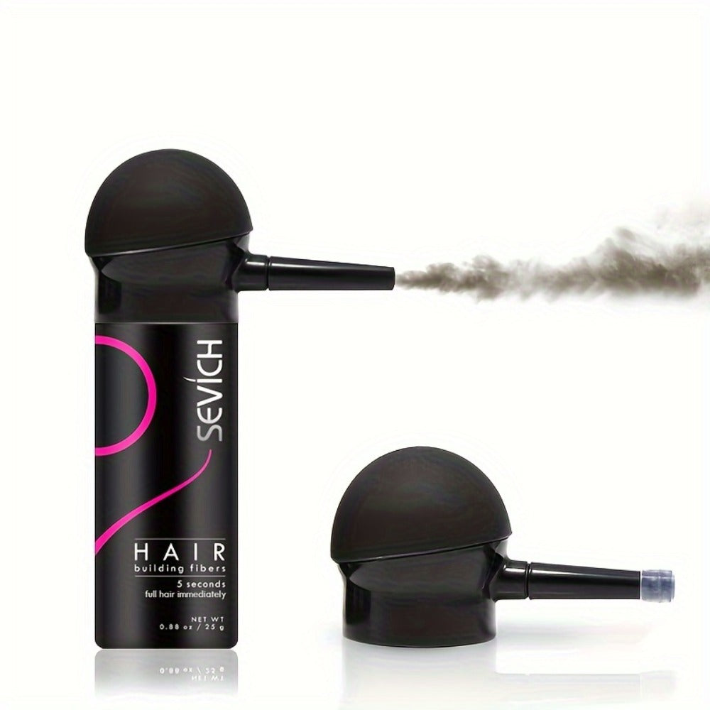 Hair Building Fibers with Spray Head 2-Pack Set - Instant Thickening Powder for Thinning Hair, Conceals Hair Loss, Bald Spots & Receding Hairline, Black Dark Brown Medium Brown - product image 10