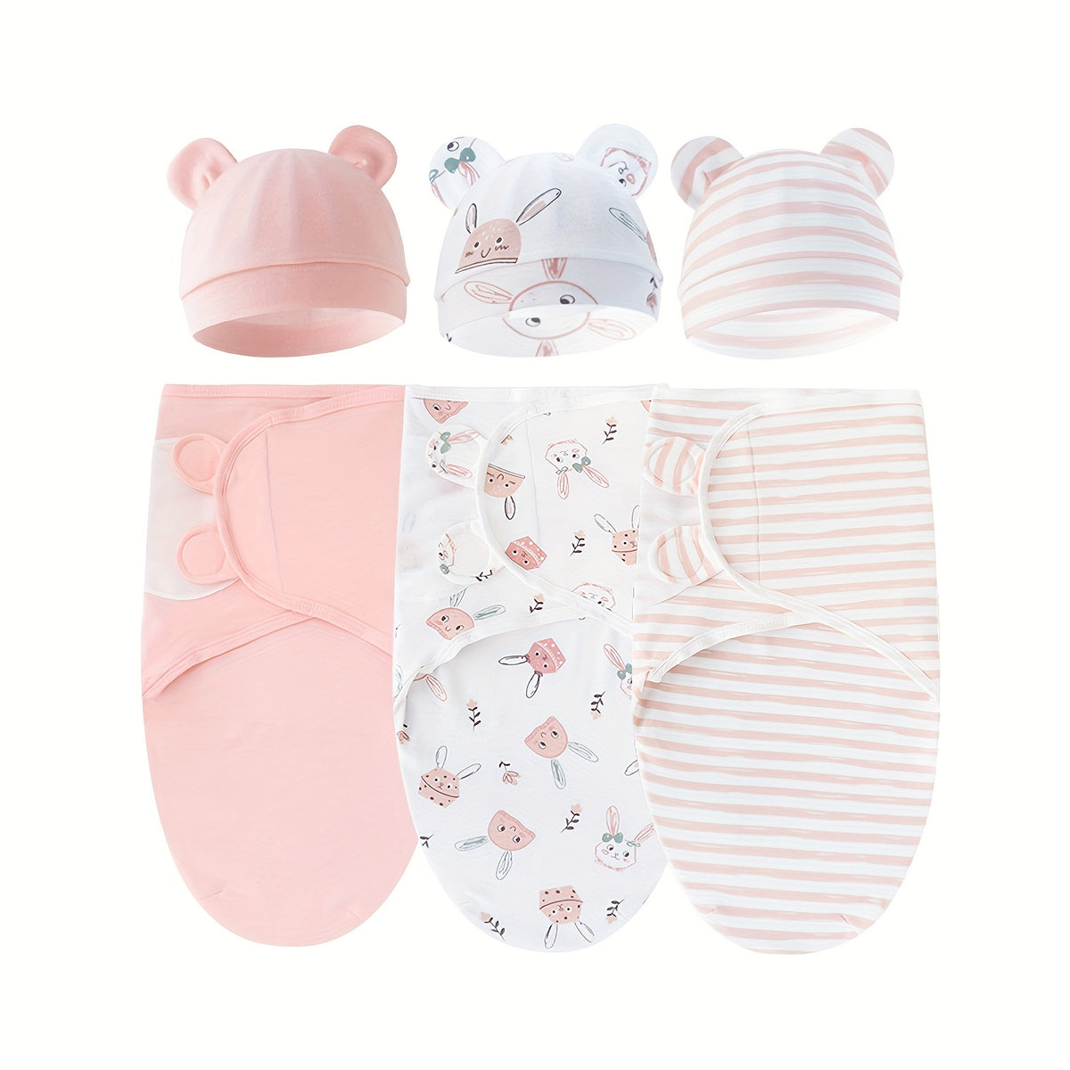 Newborn Blanket and Baby Hat, Suitable for 0-3 Months Old, The Design Mimics The Shape of The Womb and Is Available in Multiple Colors. A Must-Have for Newborns - product image 7