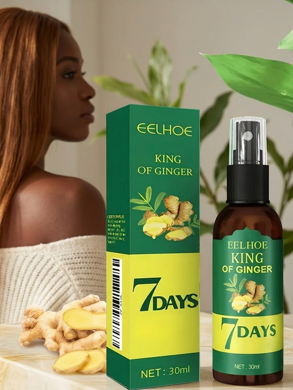 Ginger & Biotin Hair Growth Gift Set 2-Pack - Ginger Scalp Oil + Biotin Strengthening Serum 7-Day Nourishing Treatment for Hair Loss Moisturizing All Hair Types Women Men - product image 7
