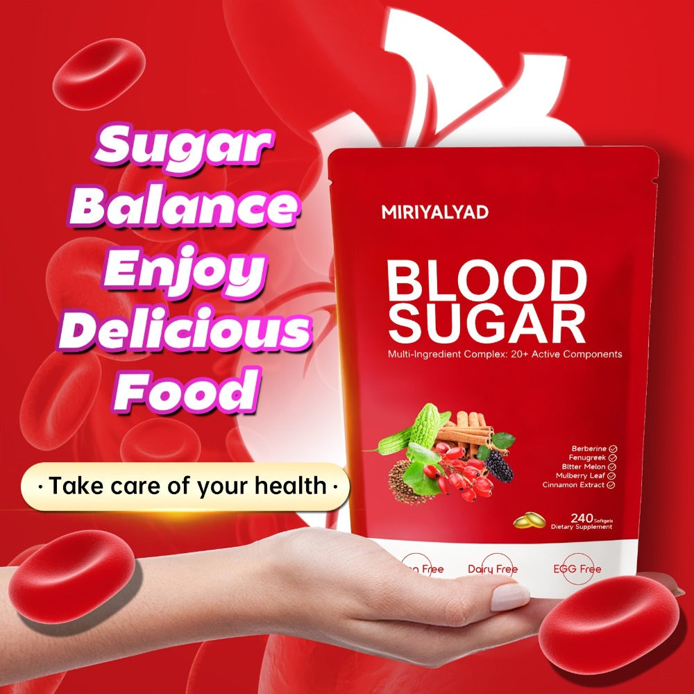 Berberine Blood Sugar Support Supplement 240 Softgels with Cinnamon Bitter Melon Gymnema Sylvestre 20+ Herbal Complex for Glucose Balance Insulin Sensitivity Metabolic Wellness Men - product image 6