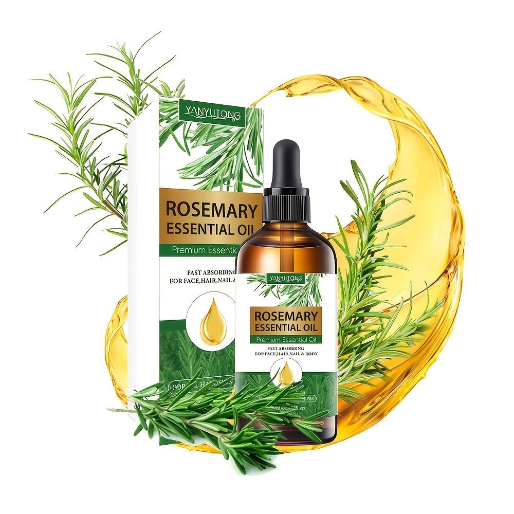 Rosemary Essential Oil 3-Pack 3.38oz Plant-Based — Hydrating Hair Growth Scalp Oil, Multi-Use for Face Body Nails Massage & DIY Beauty, Women Holiday Gift Set - product image 7