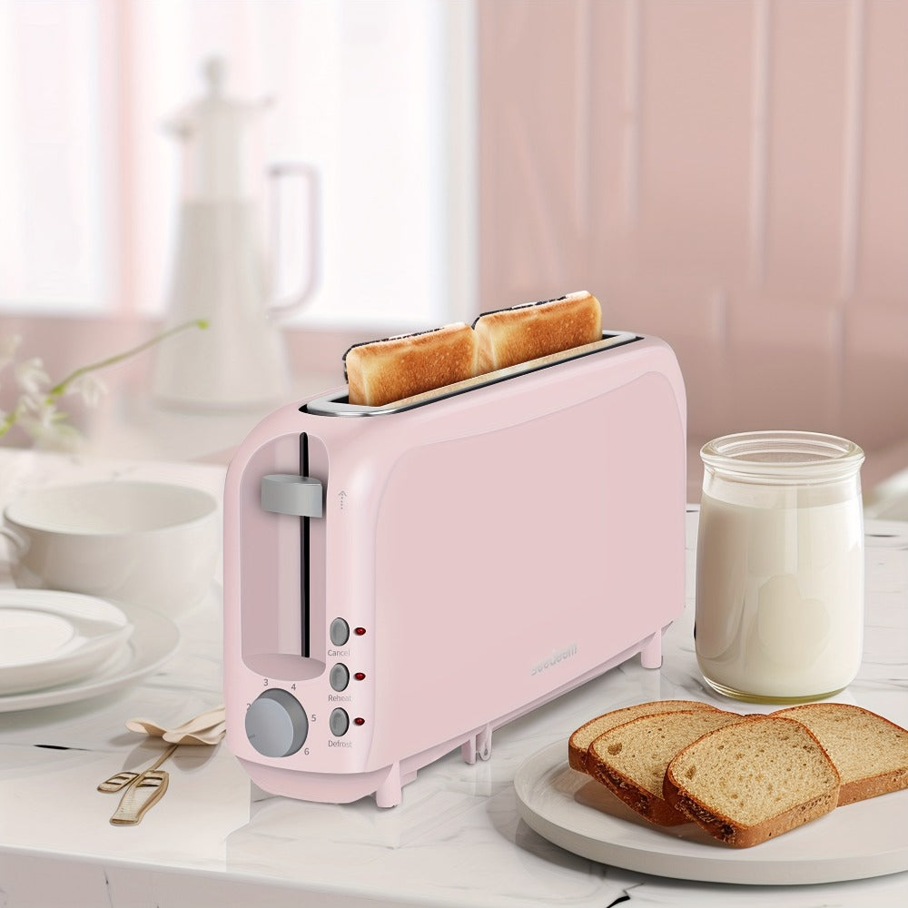 Slim Toaster 2-Slice Long Slot – 1.45" Wide Slot, 6 Shade Settings, Cancel/Reheat/Defrost, 750W, Removable Crumb Tray | 6 Colors - product image 11