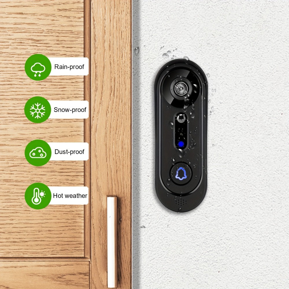 Smart Doorbell Camera 1080P HD Wireless Battery Powered – Night Vision, Motion Detection, Two-Way Audio, Indoor Chime, Cloud Storage & Real-Time Alerts, 2.4GHz WiFi Easy Install No - product image 3