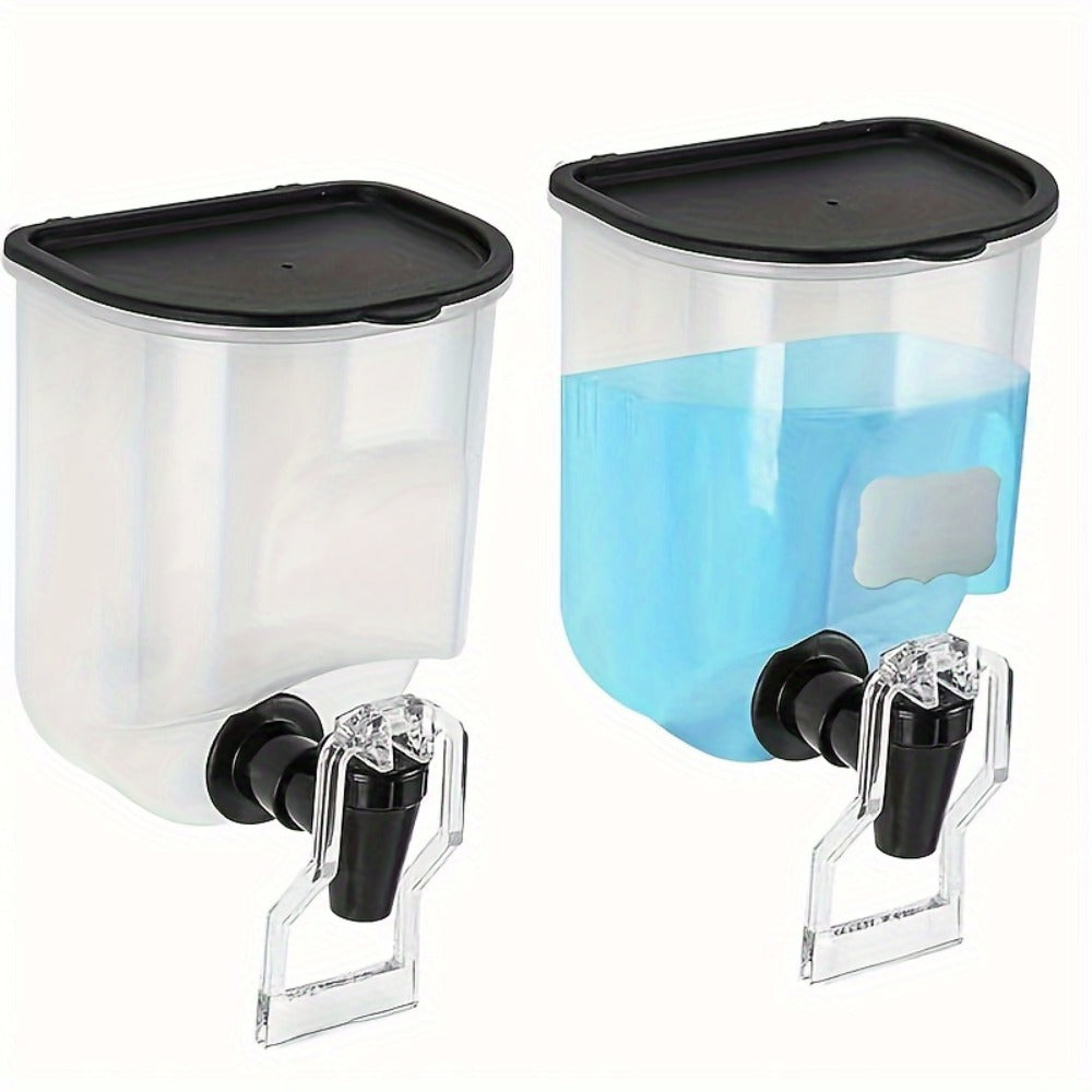Mouthwash Dispenser Wall Mounted 2-Pack 21 oz Plastic Container - No Electricity Required, Space Saving Bathroom Organizer for Countertop Storage, Durable Refillable Liquid Soap &  - product image 3
