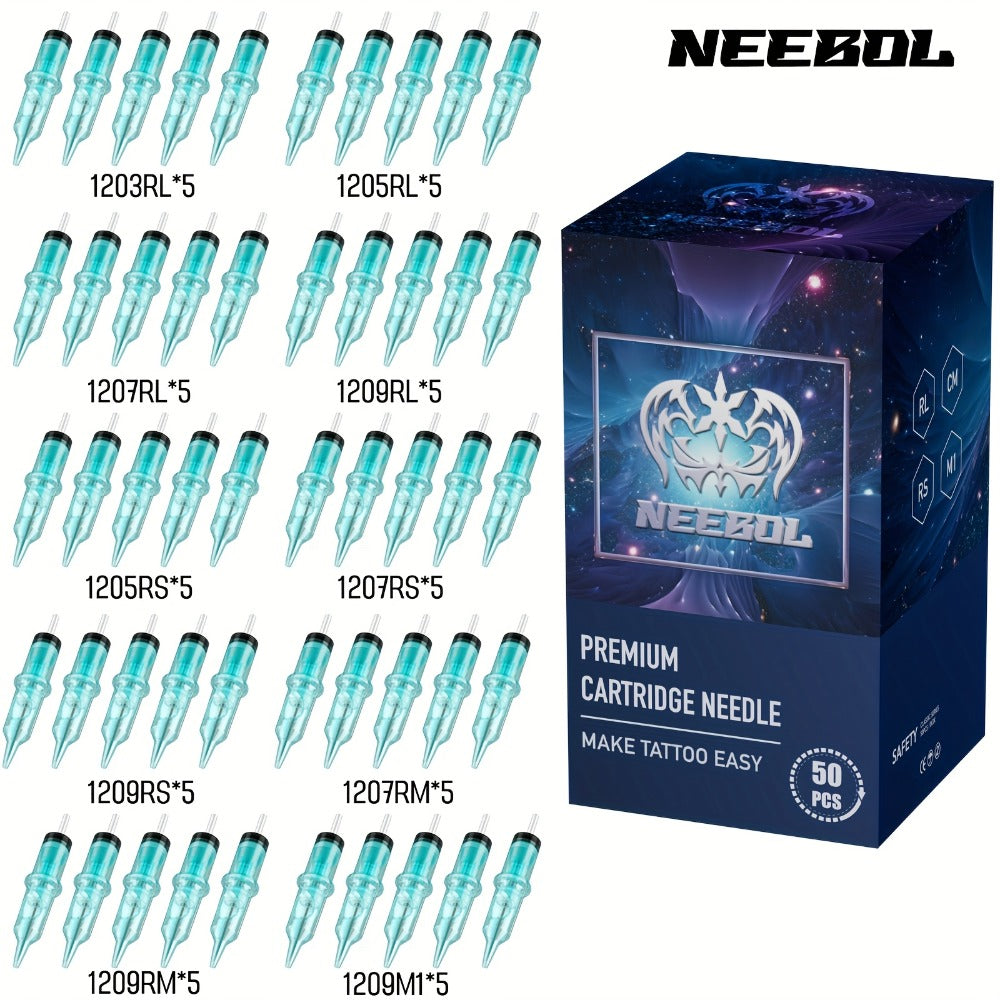 Tattoo Cartridge Needles Disposable 20/50pcs - Standard Round Liner RL & Round Magnum RM Mixed Sizes, Sterile Tattoo Needle Cartridges for Professional Artists & Beginners, Body Ar - product image 11