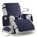 Waterproof Recliner Chair Cover with Pocket | Non-Slip Washable Reclining Sofa Protector for Dogs Cats, Adjustable Strap - product image 15