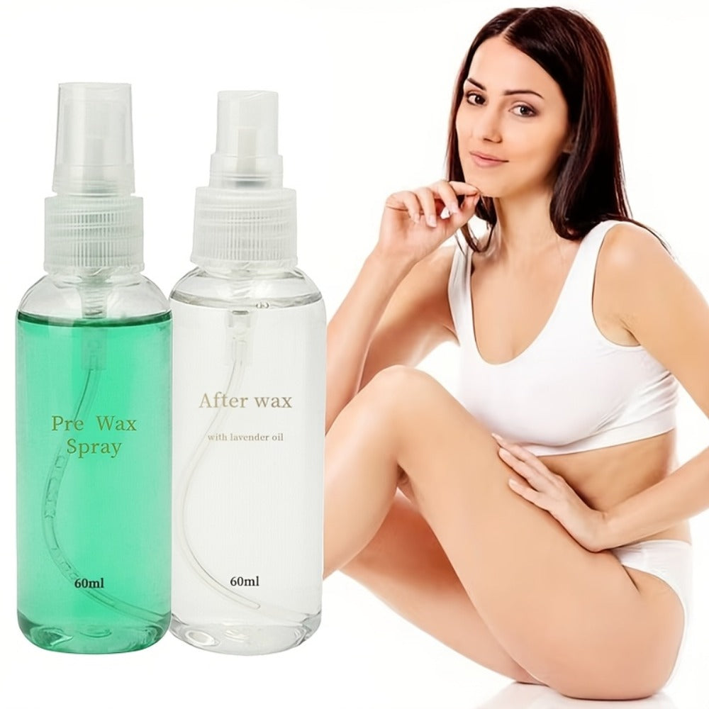 Pre & Post Wax Oil Spray for Hair Removal — Moisturizing Waxing Treatment for Legs Underarms Face & Bikini Line, Soothing Aftercare Formula Removes Residue & Calms Skin for Women & - product image