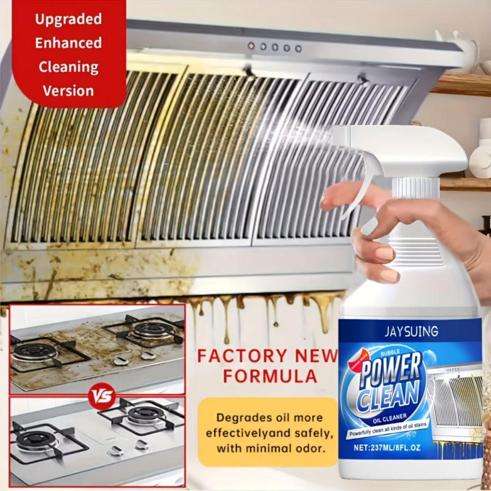 Kitchen Degreaser Spray Bubble Cleaner 237ml, Heavy Duty Grease Remover with Lemon Scent and Baking Soda Formula for Oven Stove Sink Countertop Range Hood Dishwasher Oil Stain Remo - product image 5
