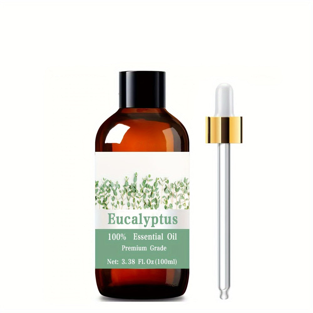 Eucalyptus Essential Oil 100ml 3.38oz — 100% Pure Therapeutic Grade Aromatherapy Oil for Hair Growth Scalp Care Skin Moisturizing Nail Strengthening Massage & Relaxation - product image 3