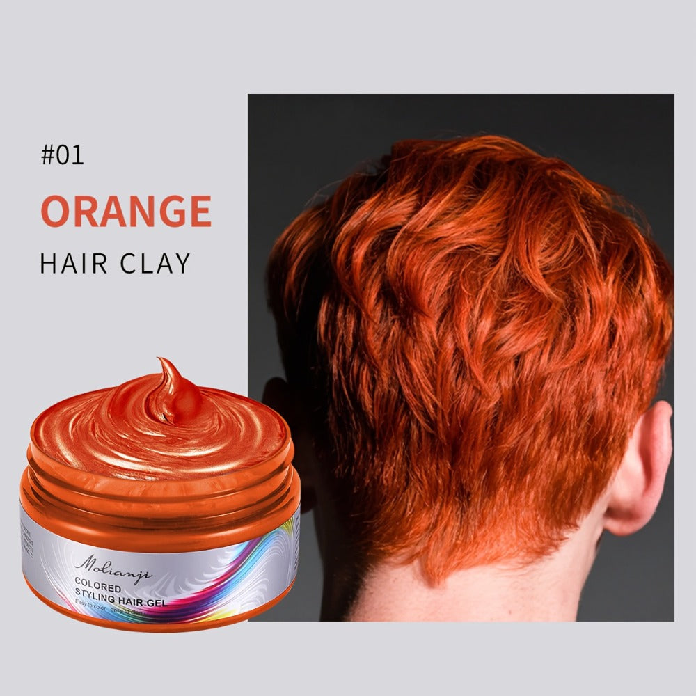 Hair Color Wax Temporary Hair Dye 3.53oz — 9 Vivid Shades, Easy Wash, Non-Damaging, Mixable Colors for Halloween Carnival Festival Cosplay Party - product image 3