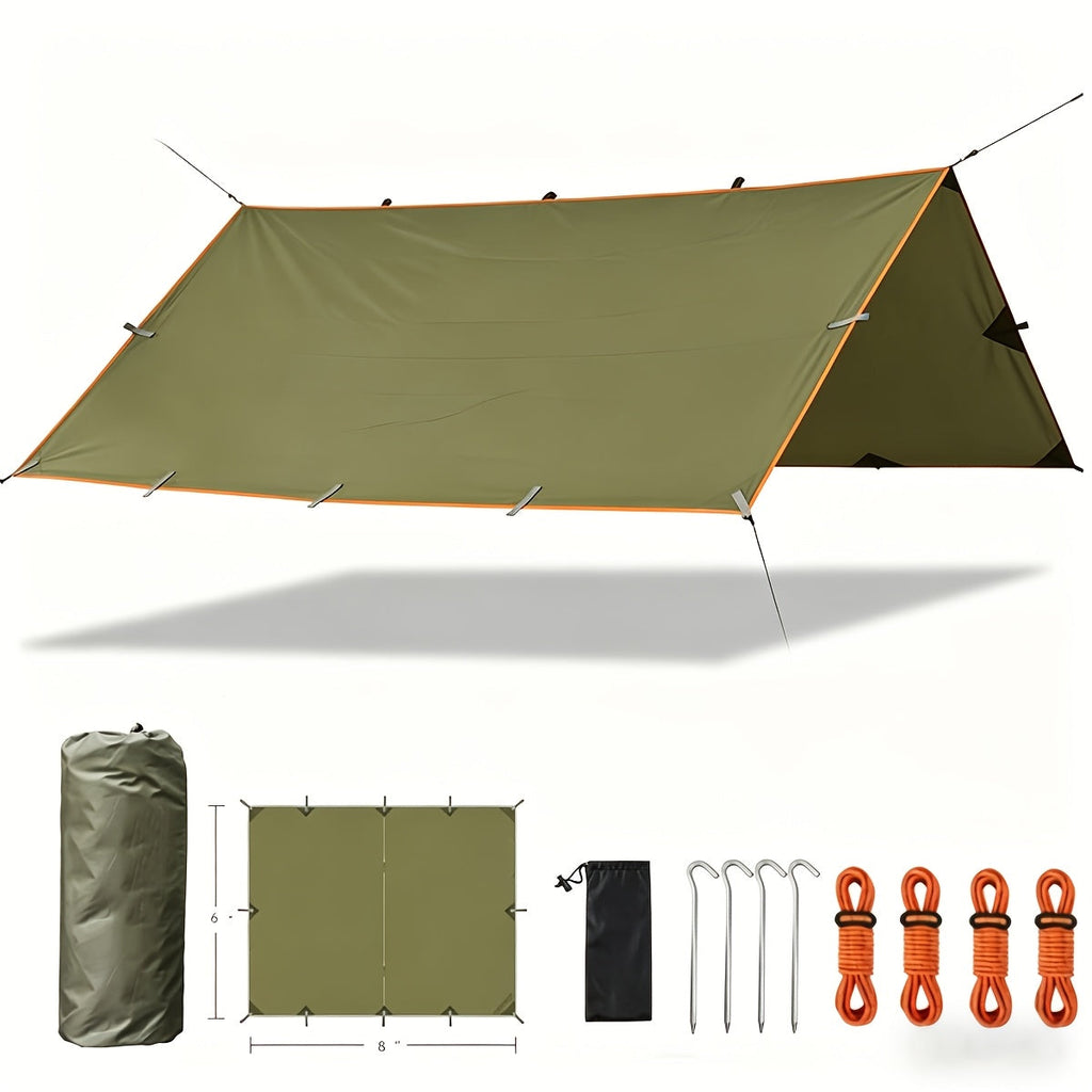Camping Tarp Canopy with UV Protection – Multiple Colors & Sizes – Portable Collapsible Waterproof Shelter Tent for Backpacking, Hiking, Garden, Outdoor - product image 3