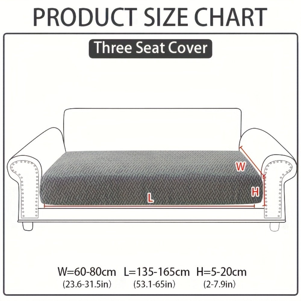 Jacquard Stretch Sofa Cover Non-Slip | Elastic Wear-Resistant Couch Slipcover, Polyester Jacquard Fabric, 1 to 4 Seat Sectional L-Shape, Armrest Backrest, Machine Washable - product image 7