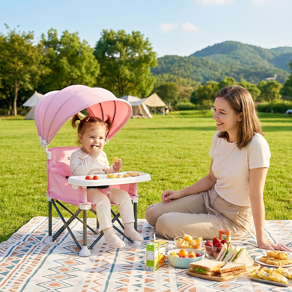 Cochildor Portable Booster Seat & High Chair with Detachable Feeding Tray - Lightweight Sturdy Frame, Ergonomic Kids Chair Suitable for Indoor/Outdoor, Travel - product image 17