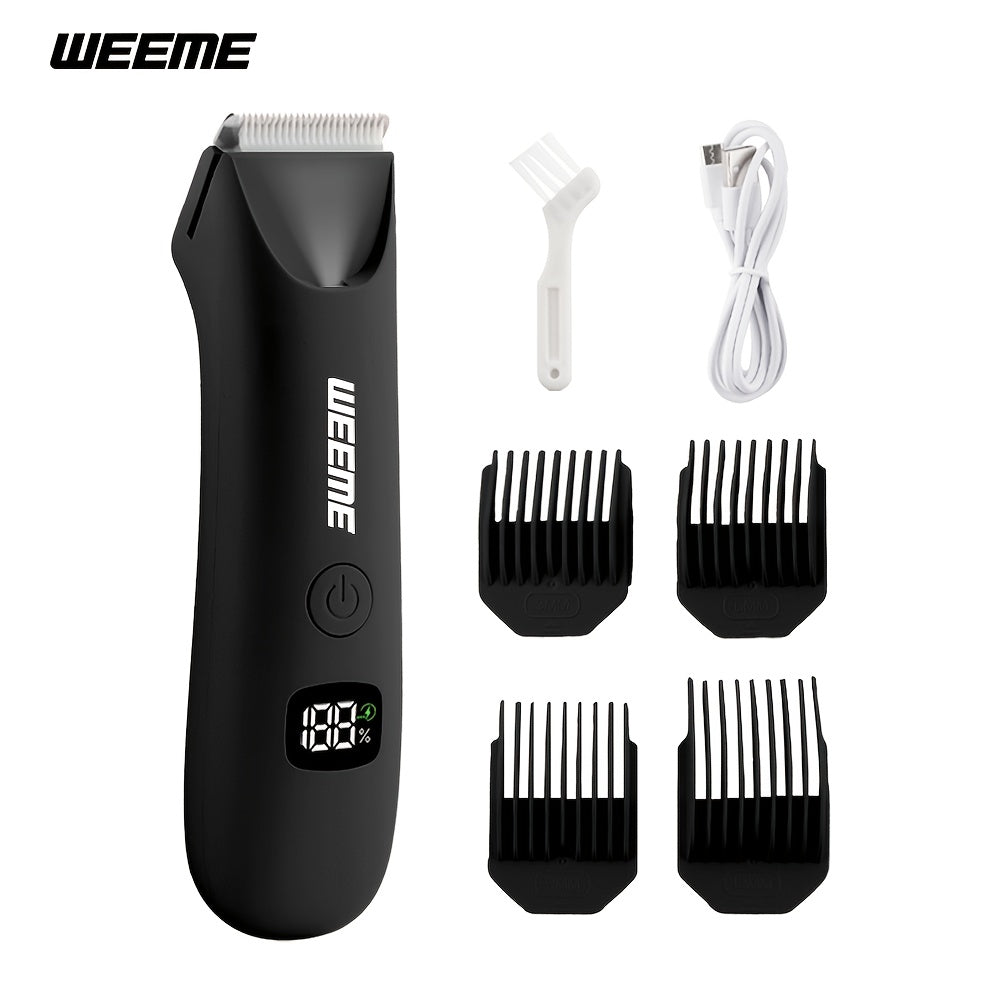 Men's Body Hair Trimmer USB Rechargeable - Chest, Leg & Armpit Hair Trimmer with LCD Display & LED Light, Cordless Electric Body Groomer for Men, Gift for Dad, Husband, Son, Birthd - product image 13