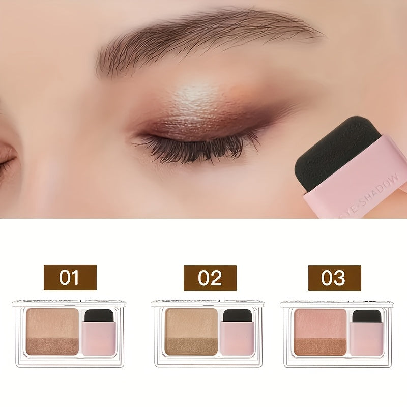Dual-Color Eyeshadow Palette Set 3-Pack Matte Satin & Shimmer — 5-8 Shades Each Waterproof Long-Lasting Blendable Eye Makeup with Applicator Brush for Women Beginners & Gifting - product image 6